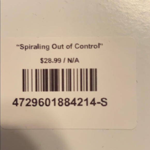 Spiral Tie Dye French Terry Sweatshirt Black 3920 - Picture 6 of 6